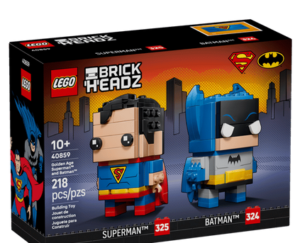 40859 - Brickheadz: Golden Age Superman and Batman Figures