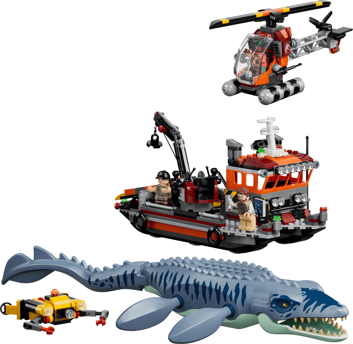 77983 - Mosasaurus Dinosaur Boat Attack