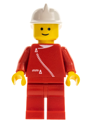 boat002 - Jacket with Zipper - Red, Red Legs, White Fire Helmet