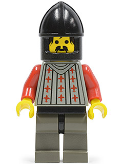 cas027 - Fright Knights - Knight 2, Black Chin-Guard