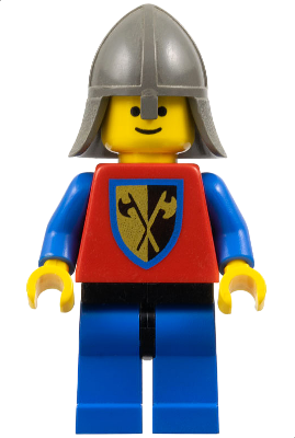 cas108 - Crusader Axe - Blue Legs with Black Hips, Dark Gray Neck-Protector