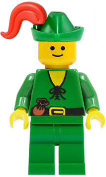 cas126 - Forestman - Pouch, Green Hat, Red Plume