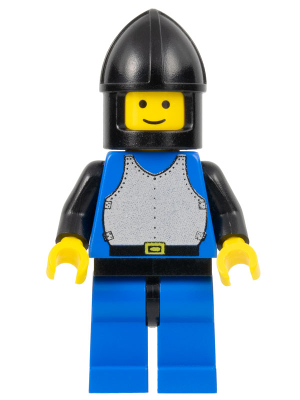 cas187 - Breastplate - Blue with Black Arms, Blue Legs with Black Hips, Black Chin-Guard
