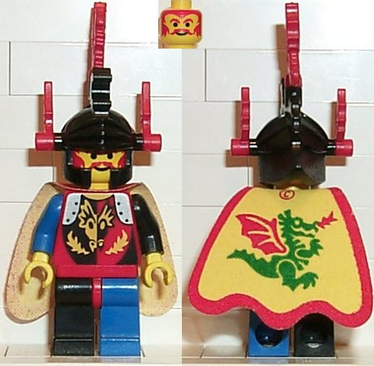 cas219 - Dragon Knights - Dragon Master, Red Plumes, Dragon Cape