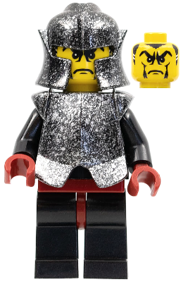 cas271 - Knights Kingdom II - Shadow Knight, Speckle Black-Silver Armor and Helmet