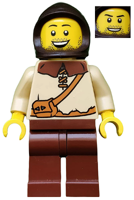 cas491 - Kingdoms - Peasant, Male with Brown Hood