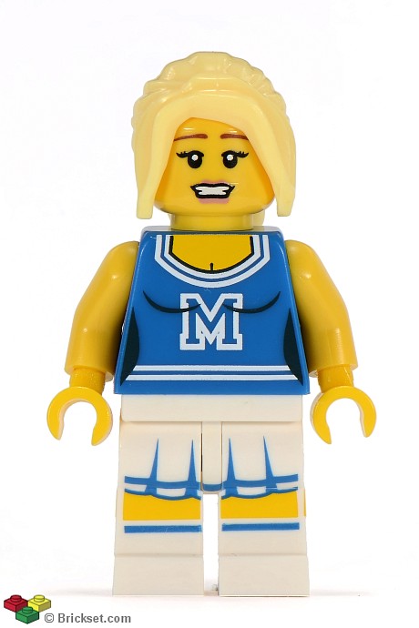 col002 - Cheerleader, Series 1 (Minifigure Only without Stand and Accessories)