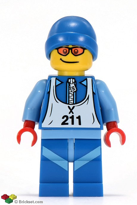col028 - Skier, Series 2 (Minifigure Only without Stand and Accessories)