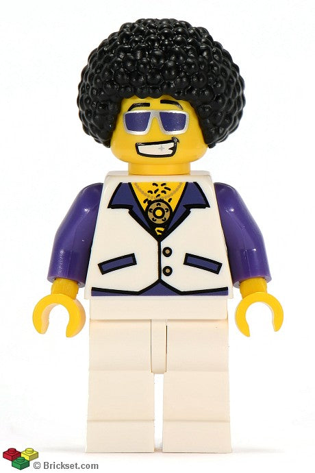 col029 - Disco Dude, Series 2 (Minifigure Only without Stand and Accessories)