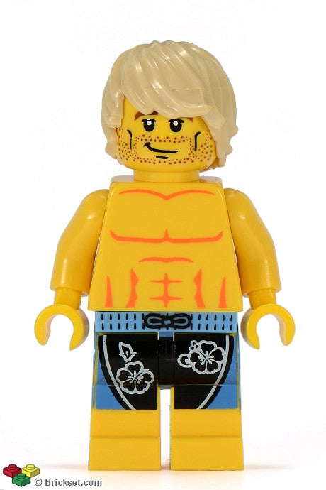 col031 - Surfer, Series 2 (Minifigure Only without Stand and Accessories)