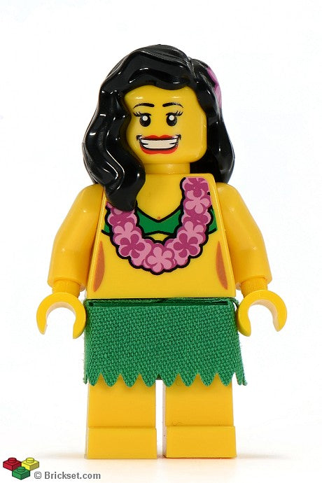 col033 - Hula Dancer, Series 3 (Minifigure Only without Stand and Accessories)