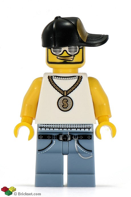col041 - Rapper, Series 3 (Minifigure Only without Stand and Accessories)