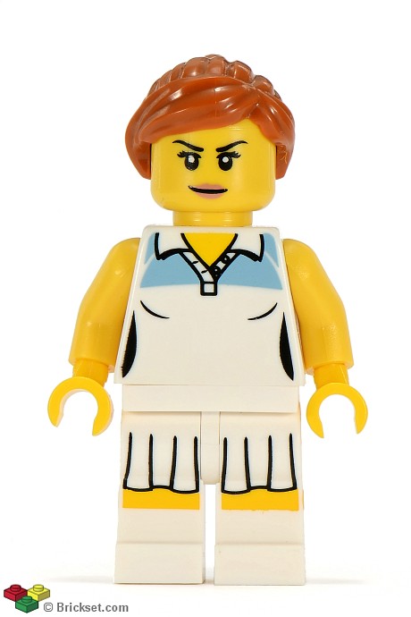 col046 - Tennis Player, Series 3 (Minifigure Only without Stand and Accessories)