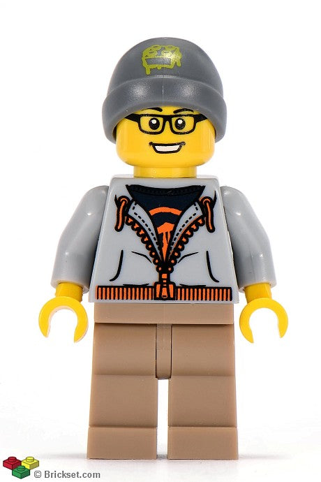 col057 - Street Skater, Series 4 (Minifigure Only without Stand and Accessories)