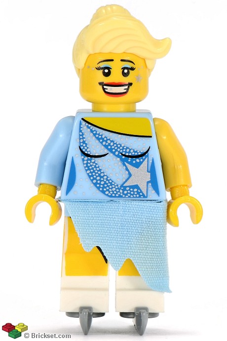 col063 - Ice Skater, Series 4 (Minifigure Only without Stand and Accessories)