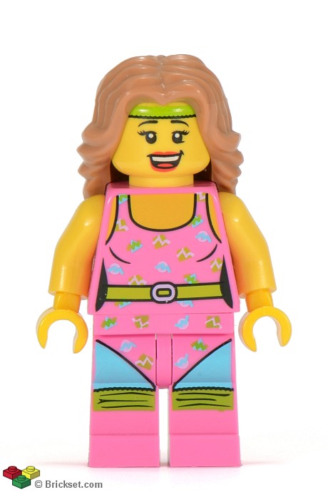 col074 - Fitness Instructor, Series 5 (Minifigure Only without Stand and Accessories)
