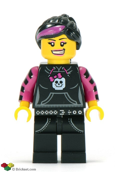 col092 - Skater Girl, Series 6 (Minifigure Only without Stand and Accessories)