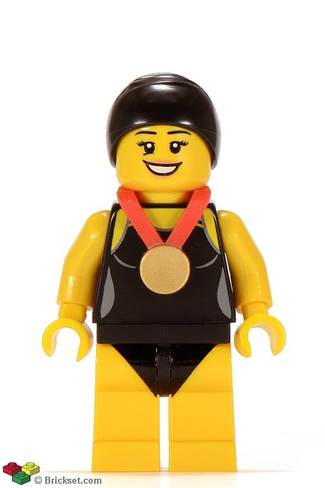 col097 - Swimming Champion, Series 7 (Minifigure Only without Stand and Accessories)