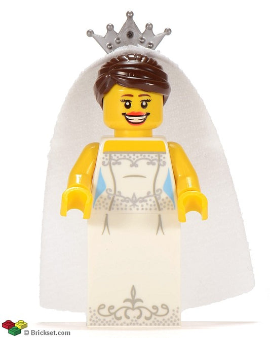 col100 - Bride, Series 7 (Minifigure Only without Stand and Accessories)
