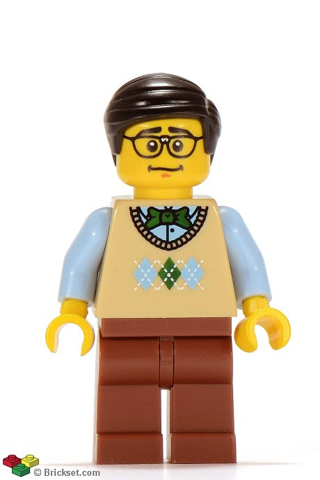 col108 - Computer Programmer, Series 7 (Minifigure Only without Stand and Accessories)