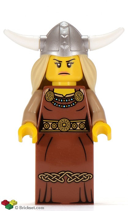 col109 - Viking Woman, Series 7 (Minifigure Only without Stand and Accessories)