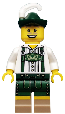 col115 - Lederhosen Guy, Series 8 (Minifigure Only without Stand and Accessories)