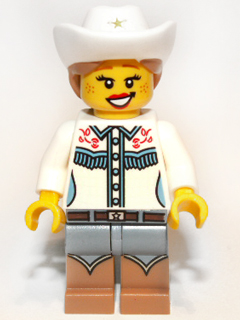 col116 - Cowgirl, Series 8 (Minifigure Only without Stand and Accessories)