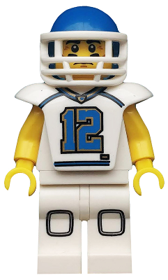 col117 - Football Player, Series 8 (Minifigure Only without Stand and Accessories)