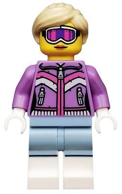 col119 - Downhill Skier, Series 8 (Minifigure Only without Stand and Accessories)