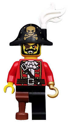 col127 - Pirate Captain, Series 8 (Minifigure Only without Stand and Accessories)