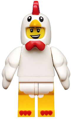 col135 - Chicken Suit Guy, Series 9 (Minifigure Only without Stand and Accessories)