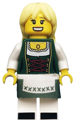 col165 - Pretzel Girl, Series 11 (Minifigure Only without Stand and Accessories)