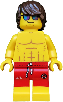 col185 - Lifeguard, Series 12 (Minifigure Only without Stand and Accessories)