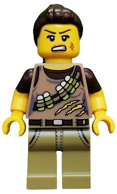 col188 - Dino Tracker, Series 12 (Minifigure Only without Stand and Accessories)