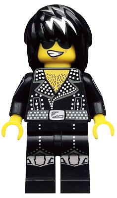 col190 - Rock Star, Series 12 (Minifigure Only without Stand and Accessories)