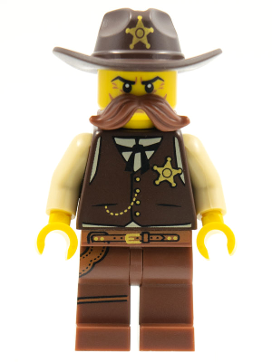 col196 - Sheriff, Series 13 (Minifigure Only without Stand and Accessories)