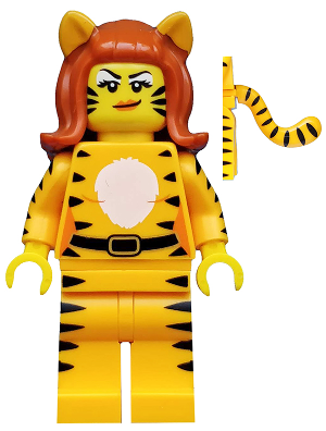 col219 - Tiger Woman, Series 14 (Minifigure Only without Stand and Accessories)