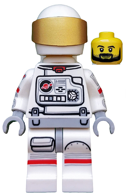 col229 - Astronaut, Series 15 (Minifigure Only without Stand and Accessories)