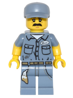 col236 - Janitor, Series 15 (Minifigure Only without Stand and Accessories)