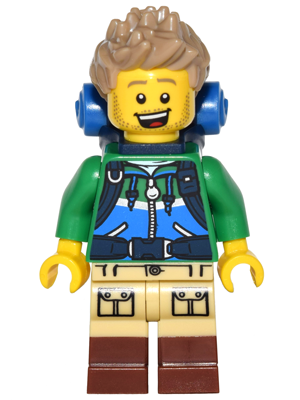 col249 - Hiker, Series 16 (Minifigure Only without Stand and Accessories)
