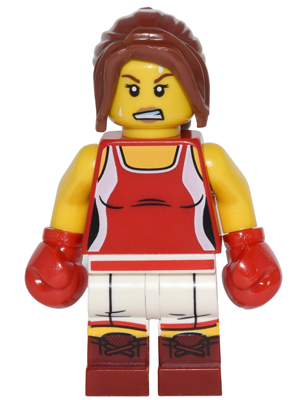col251 - Kickboxer, Series 16 (Minifigure Only without Stand and Accessories)