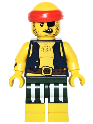 col252 - Scallywag Pirate, Series 16 (Minifigure Only without Stand and Accessories)