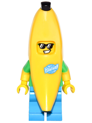 col258 - Banana Guy, Series 16 (Minifigure Only without Stand and Accessories)
