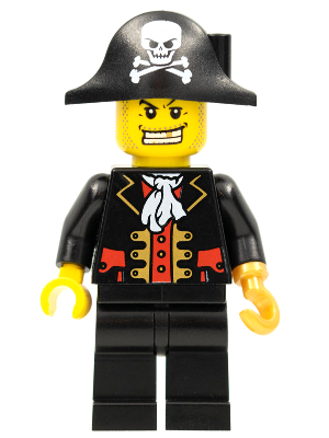 col281 - Pirate Captain, Black Vest (2013 Exclusive Toys R Us 4 Pack)