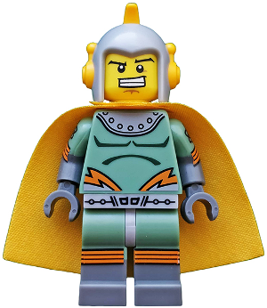 col296 - Retro Space Hero, Series 17 (Minifigure Only without Stand and Accessories)