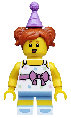 col317 - Birthday Party Girl, Series 18 (Minifigure Only without Stand and Accessories)
