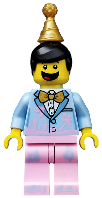 col321 - Birthday Cake Guy, Series 18 (Minifigure Only without Stand and Accessories)