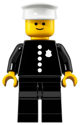 col329 - Classic Police Officer, Series 18 (Minifigure Only without Stand and Accessories)