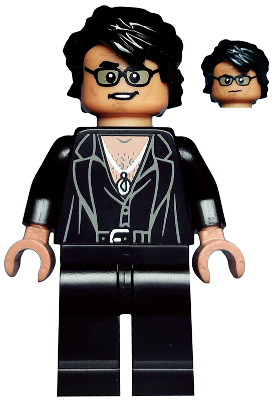 col333 - Dr. Ian Malcolm - Partially Open Shirt with Jacket