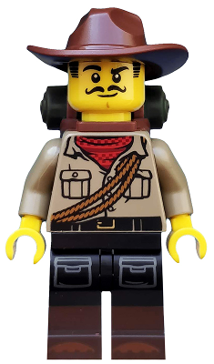 col348 - Jungle Explorer, Series 19 (Minifigure Only without Stand and Accessories)